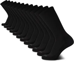 AND1 Mens Crew Socks - 12 Pack Moisture Wicking Cushioned Performance Breathable Athletic Socks for Men (Sizes: 6-12.5)