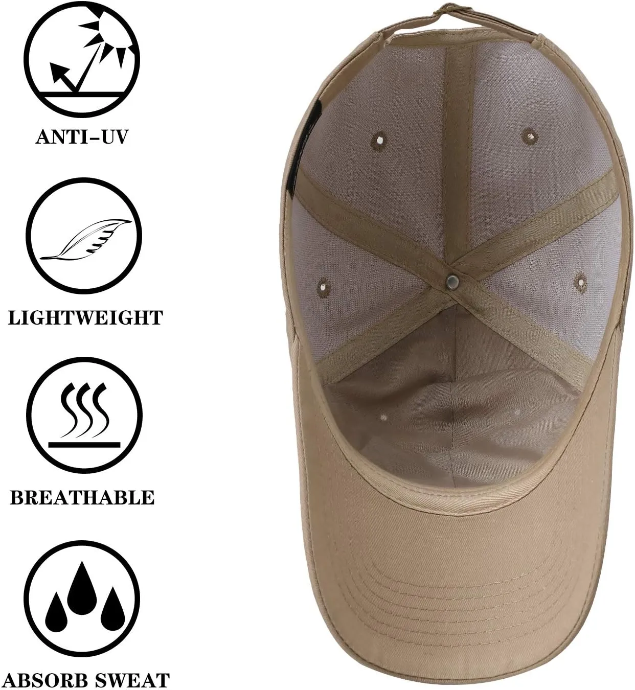 IIN American Flag Baseball Cap for Men Women Low Profile USA Army Tactical Operator Military Plain Dad Hat