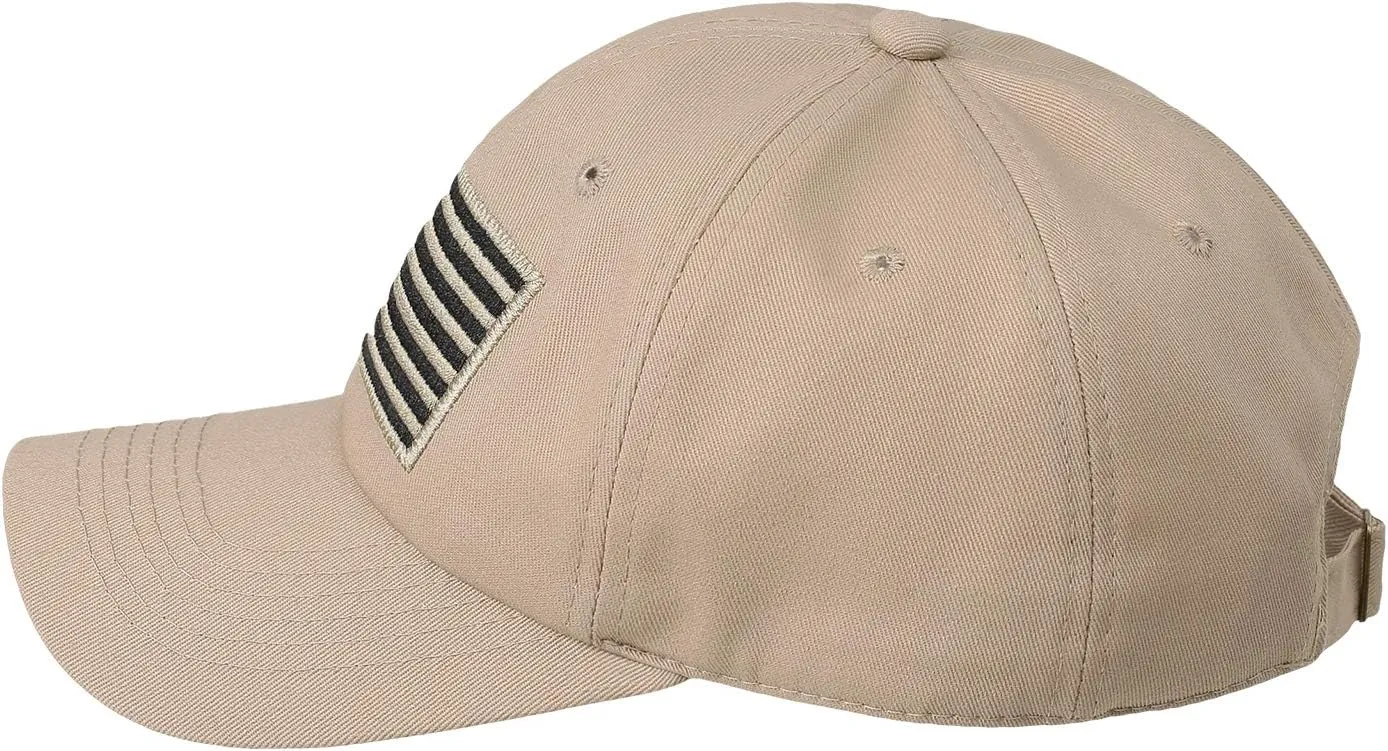 IIN American Flag Baseball Cap for Men Women Low Profile USA Army Tactical Operator Military Plain Dad Hat