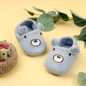 Kicks & Crawl- Blue Bear Elastic Booties