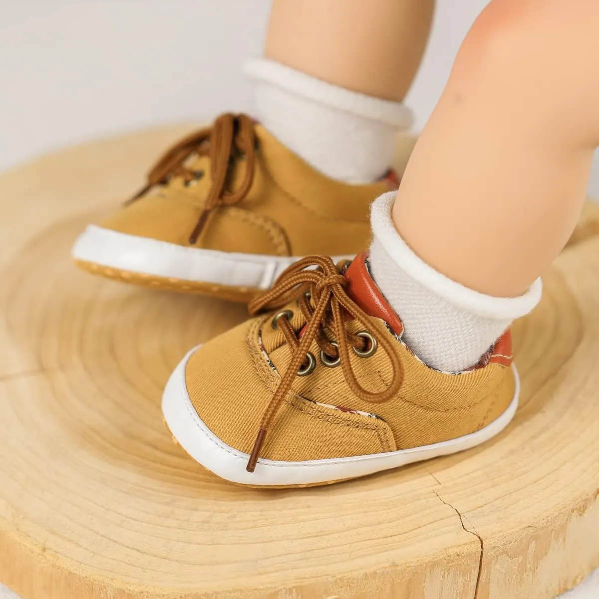 Morbido Infant Baby Boys Girls Canvas Sneaker Toddler Slip On Anti Skid Newborn First Walkers Candy Shoes for 0-18 Months