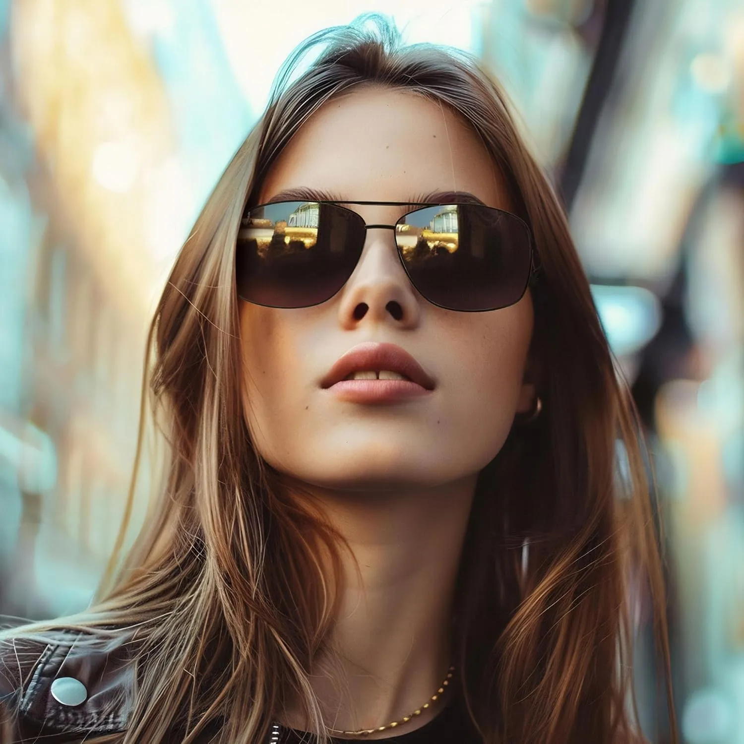 URUMQI Polarized Aviator Sunglasses for Men Women,UV400 Protection Lens, Ultra Lightweight Pilot Sun Glasses for Driving Golf
