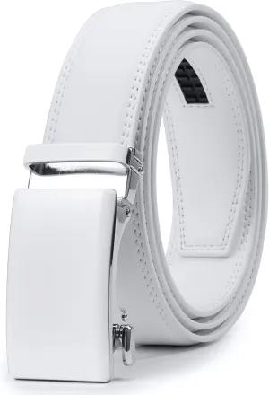VATAN Men's Belt Leather Ratchet Belt for Men Dress Casual Every Day with Adjustable Buckle, Trim to Fit